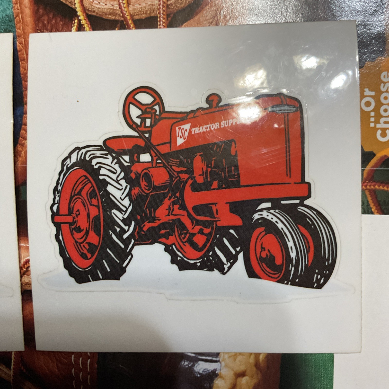Lot of 2 Tractor Stickers Red -Tractor Supply Neighbors Club Live Life Out Here
