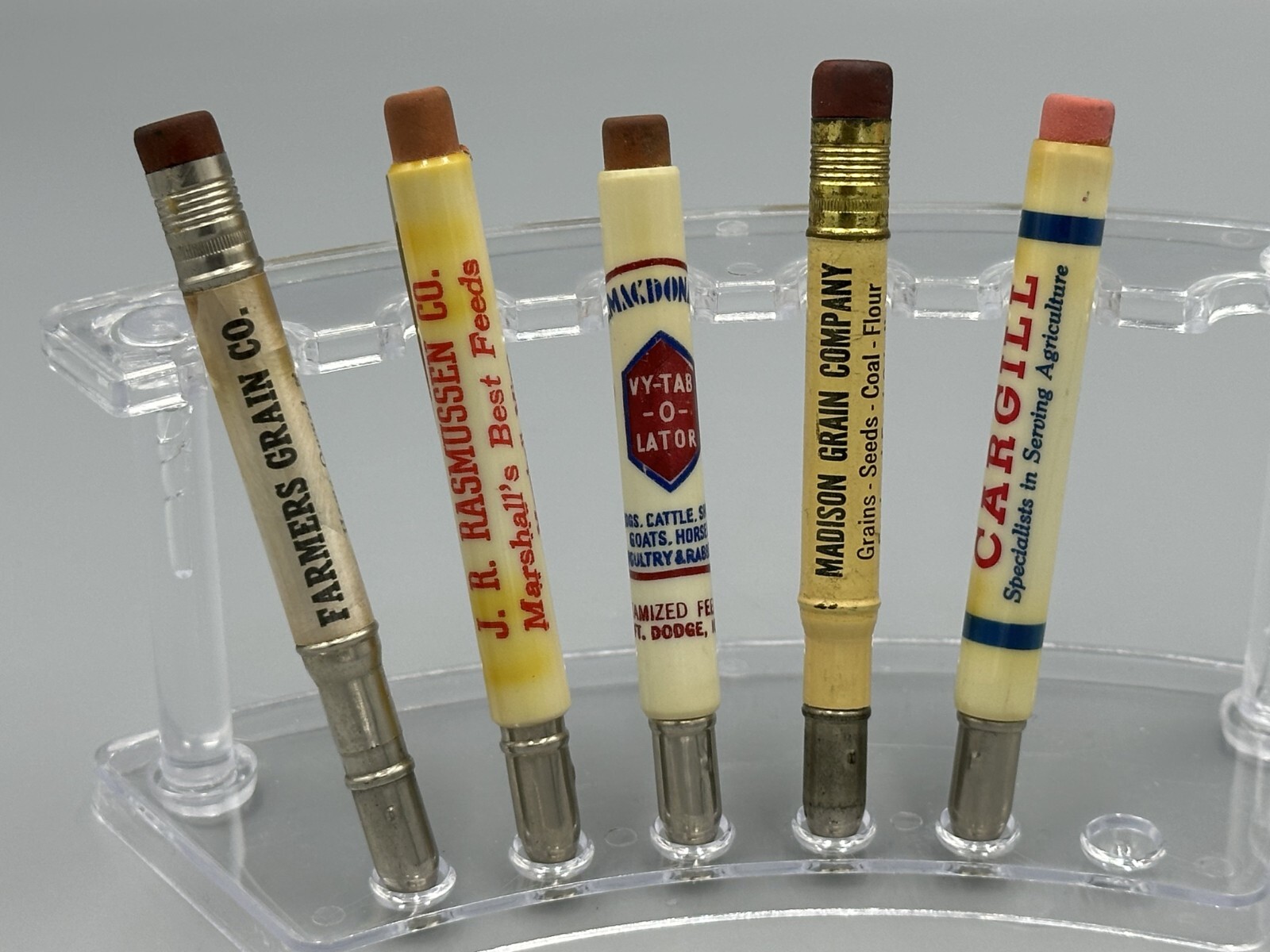 Vintage FARM GRAIN Advertising BULLET PENCIL Minnesota SEAFORTH Madison Wadena