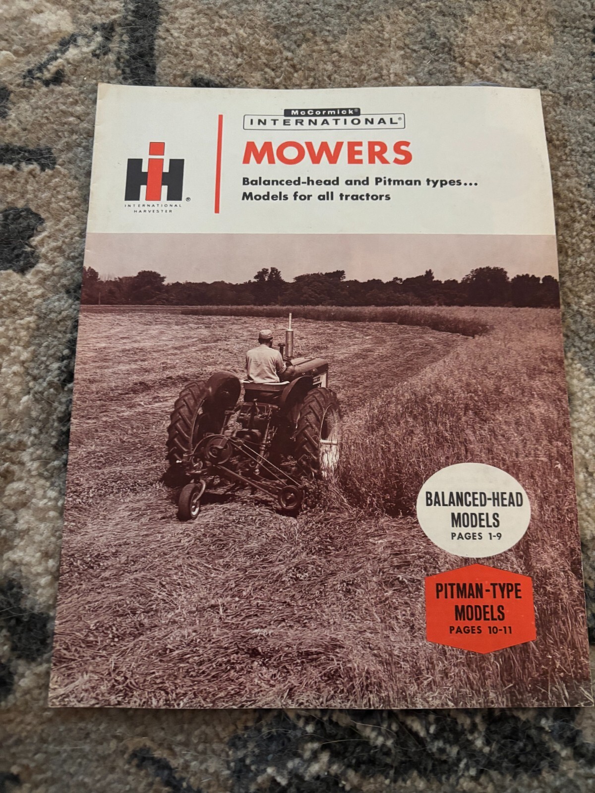 International Harvester Pitman & Balance Head Mowers For 1963 Brochure FCCA25