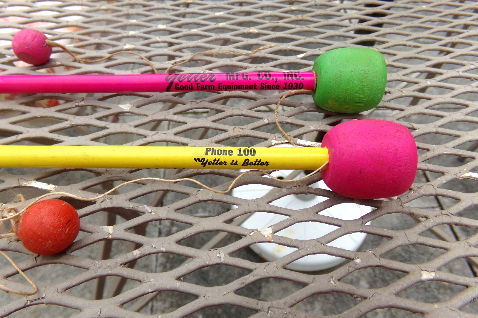2 Vintage Yetter Farm Equipment Pencils Colchester,ILL Phone 100