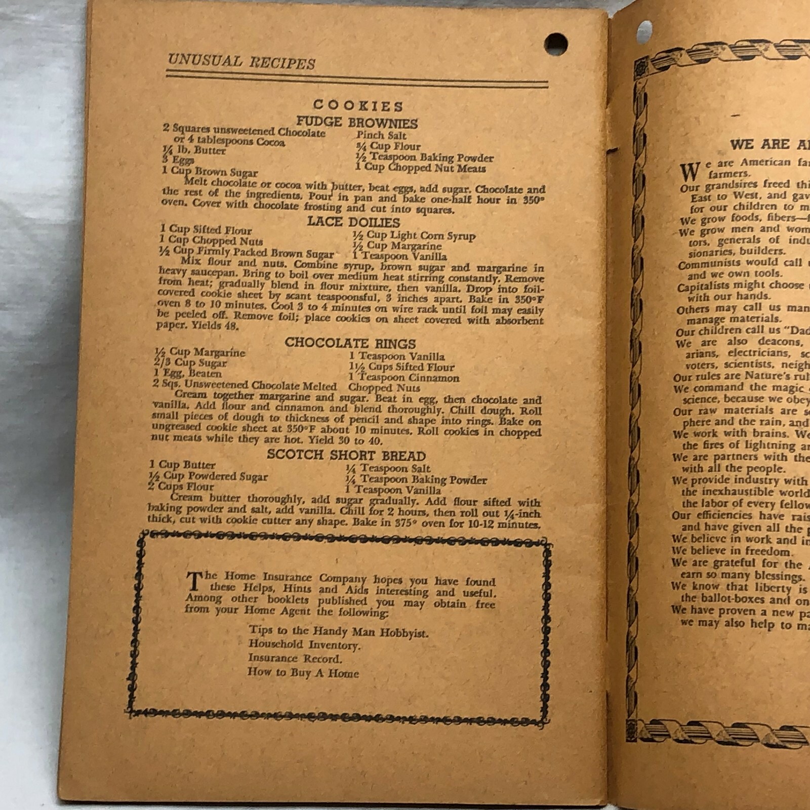Vintage 1966 532 Hints Farmer and Rancher Almanac Booklet