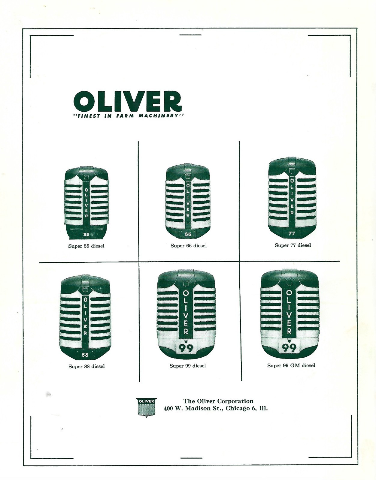 OLIVER/HART/PARR FARM EQUIPMENT DATA BOOK~ADV./BY ALAN C. KING~1898/1975 TRACTOR