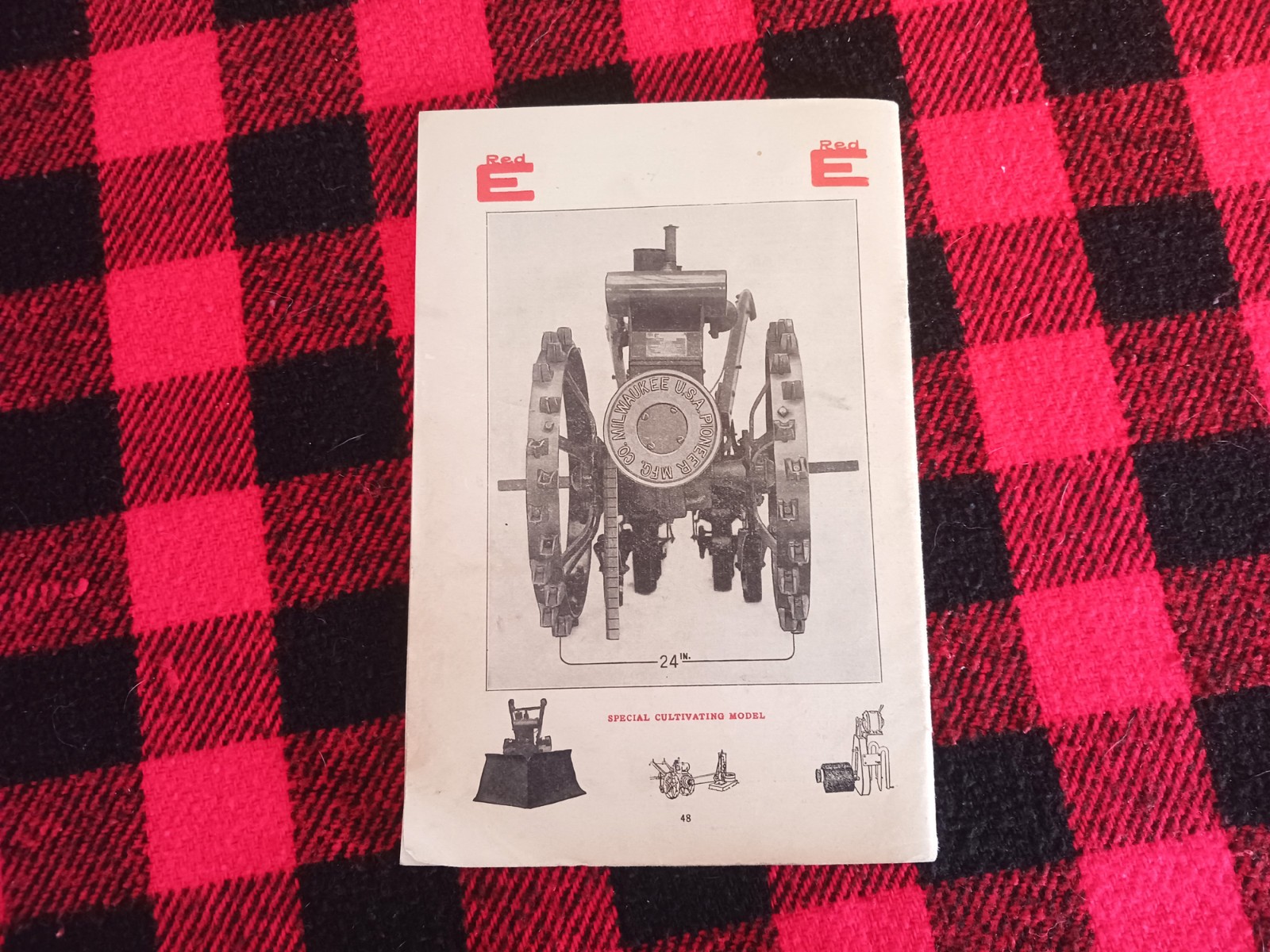 1932 Red-E Garden Tractor Catalog Farm Cultivator Page Brochure