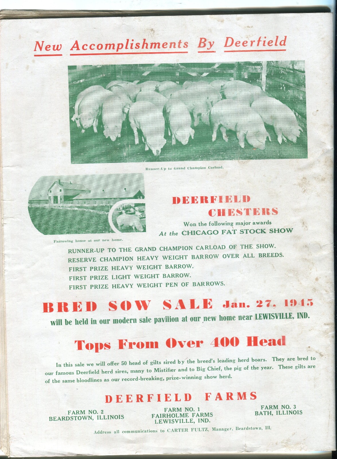 December 1944 Hog Breeder Magazine