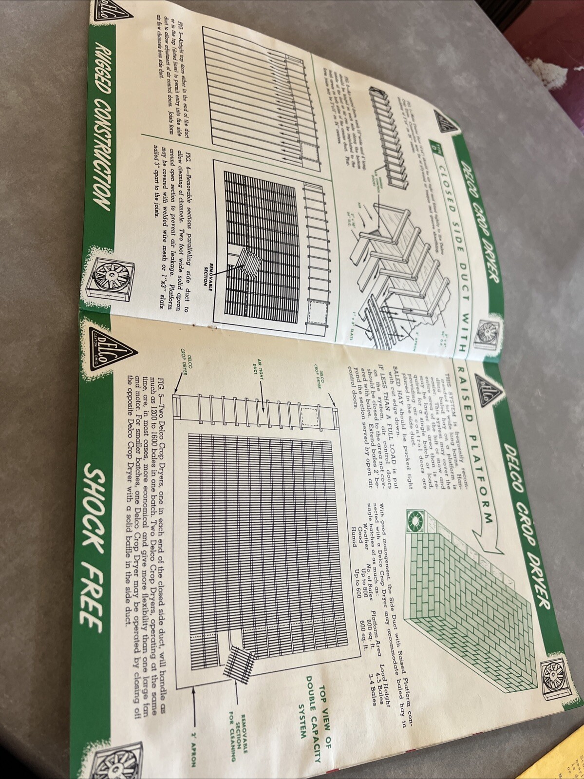 DELCO Crop Dryer for Hay – Corn – Grains 1955 Advertising Booklet
