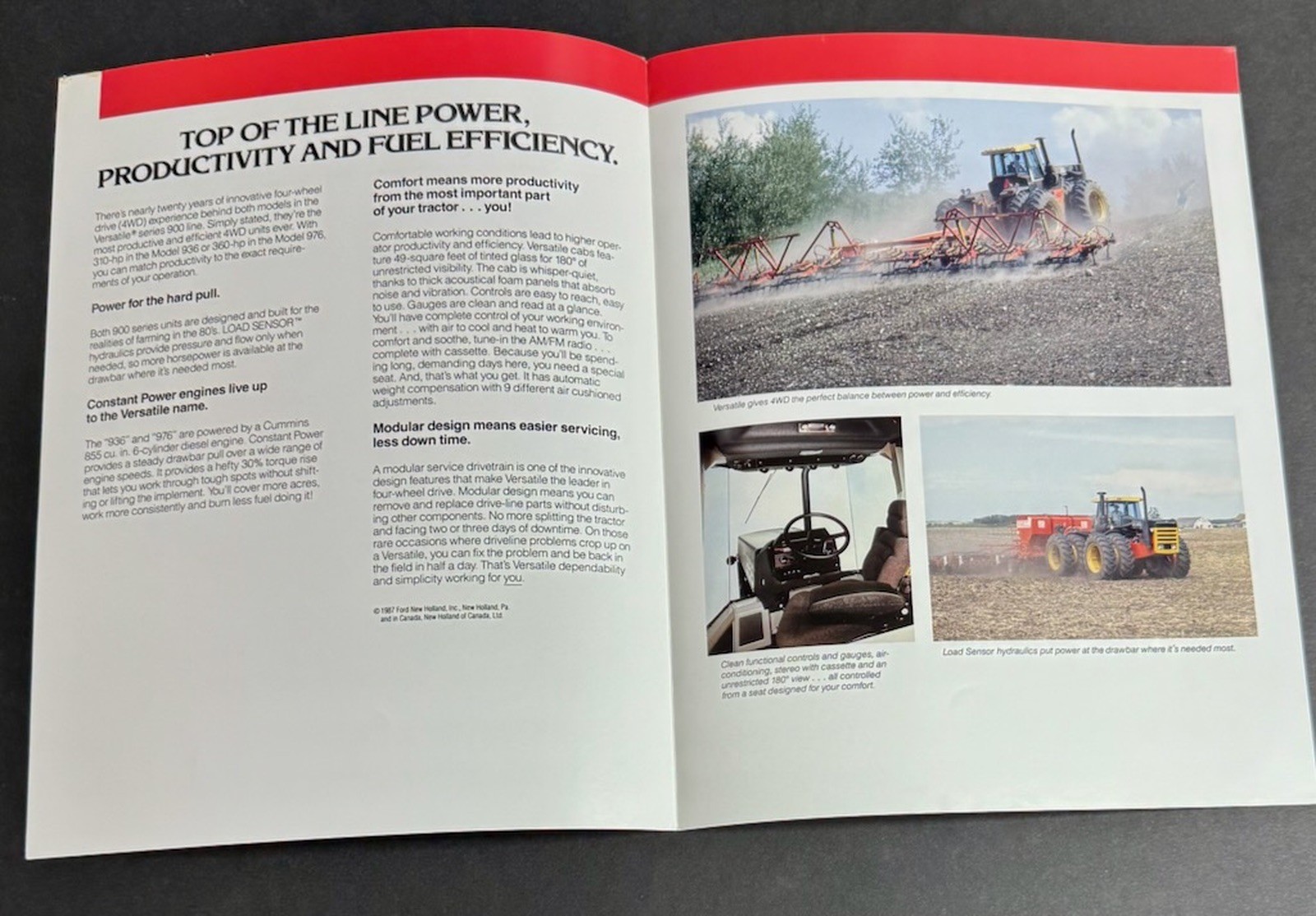 VERSATILE 936 976 Designation 6 Tractors Brochure