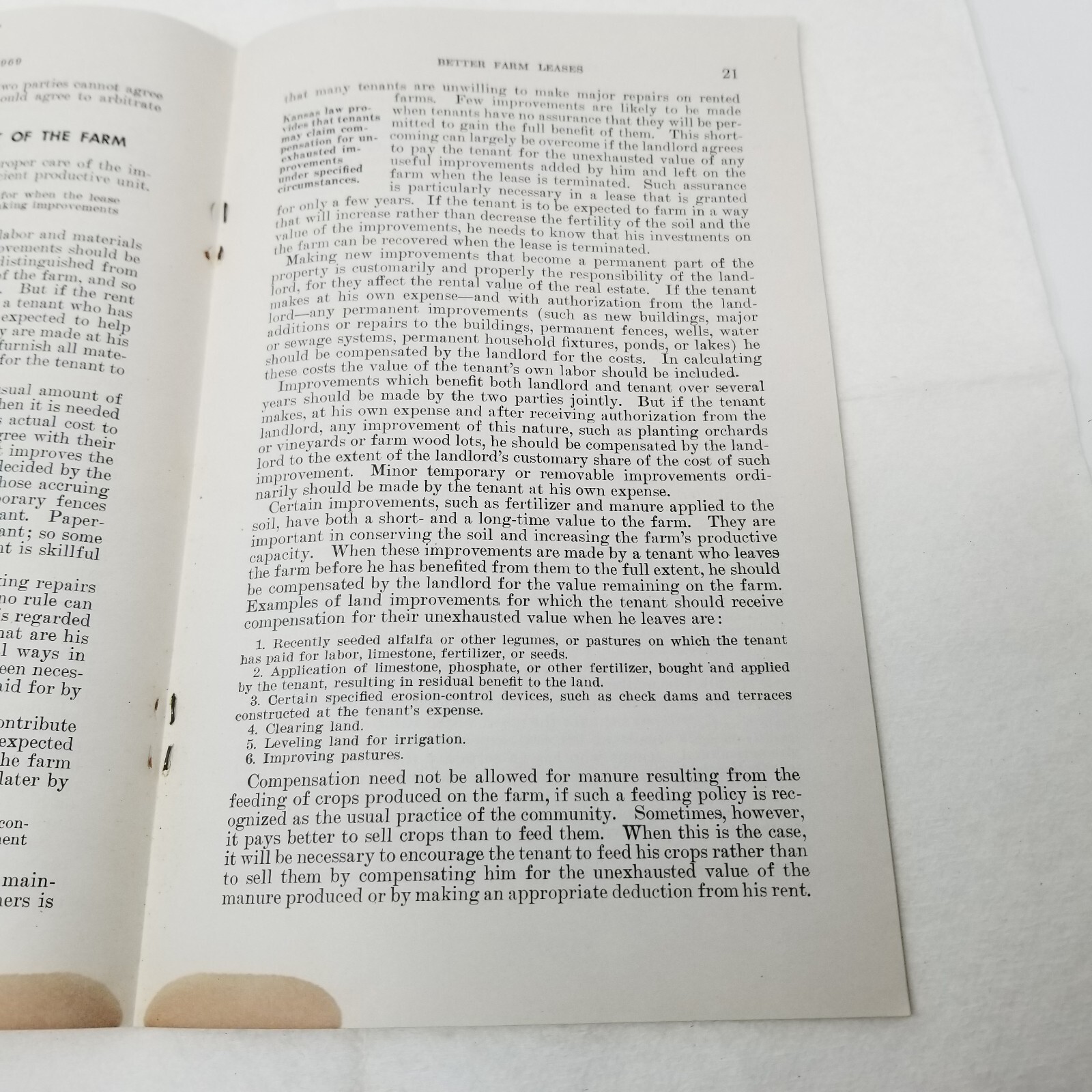 Better Farm Leases 1946 Farmers&rsquo; Bulletin Booklet 1969 USDA Guide Checklists