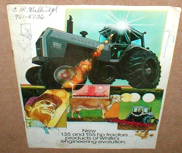 WHITE Field Boss 2-135 + 2-155 Full Color 8 Page Dealer Brochure