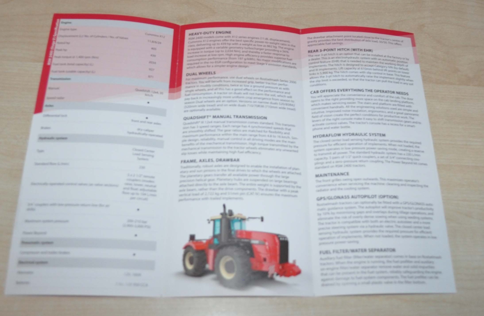 Rostselmash RSM 2400 Stage V Tractor Agriculture Russian Brochure Prospekt