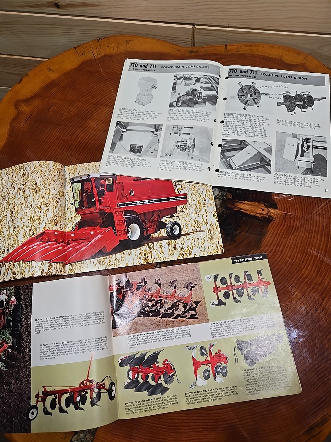 Lot (3) Vintage International Farm Equipment Brochures Tractors Combine Planter