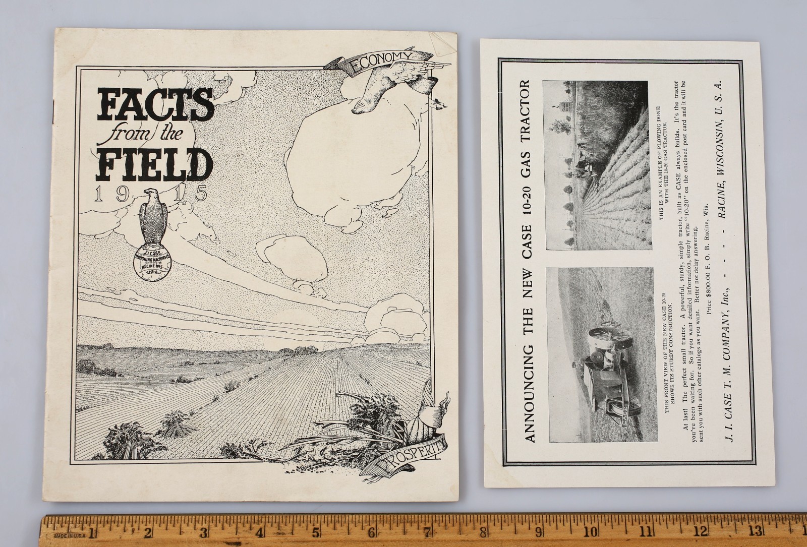 Vintage 1915 J.I. Case Facts From The Field Booklet Racine Wisconsin