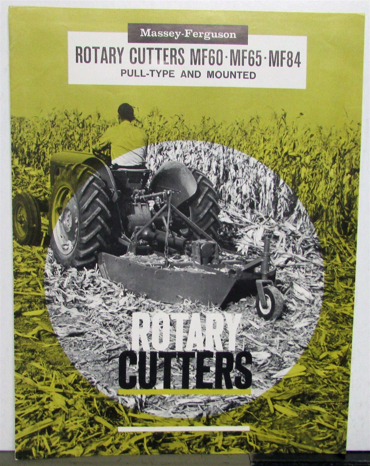 1961 Massey-Ferguson Rotary Cutters Pull Type Specs Agriculture Sales Brochure