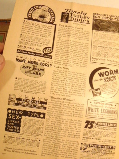 April 1935 Everybodys Poultry Magazine with ads and articles for poutry farmers.