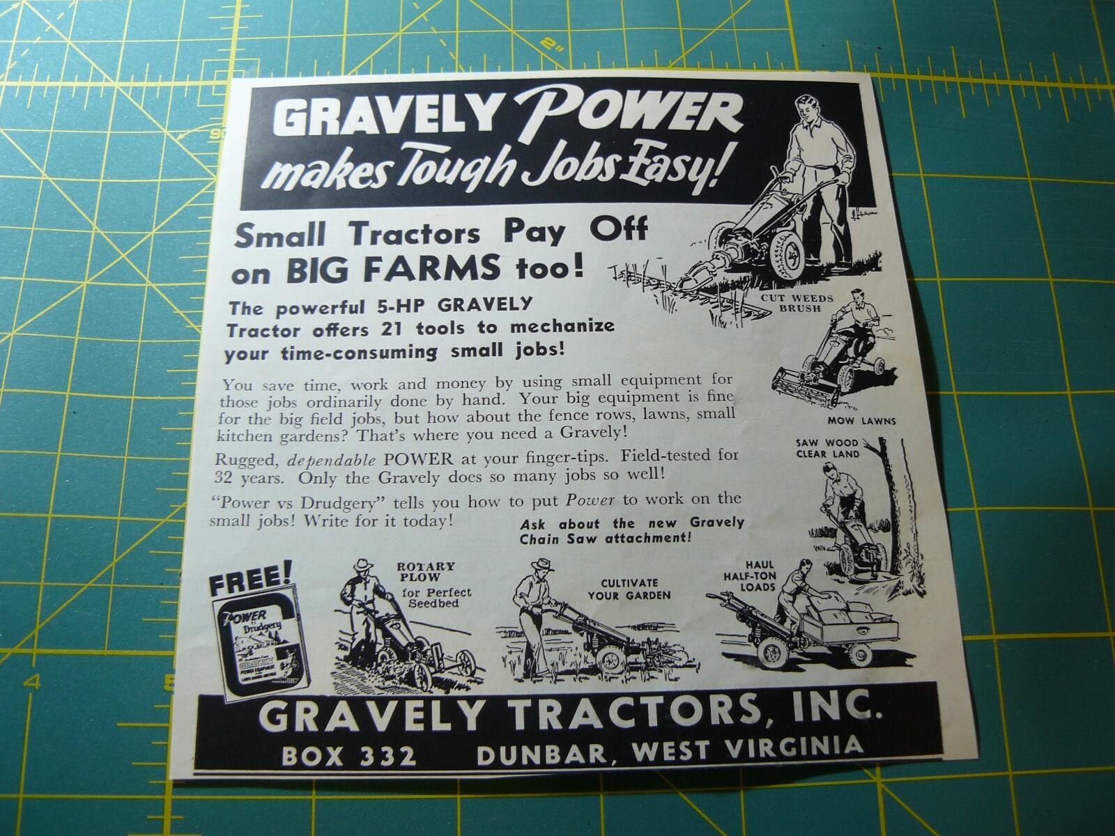 The FARM QUARTERLY – Autumn 1953 – GRAVELY TRACTORS, Dunbar, WV