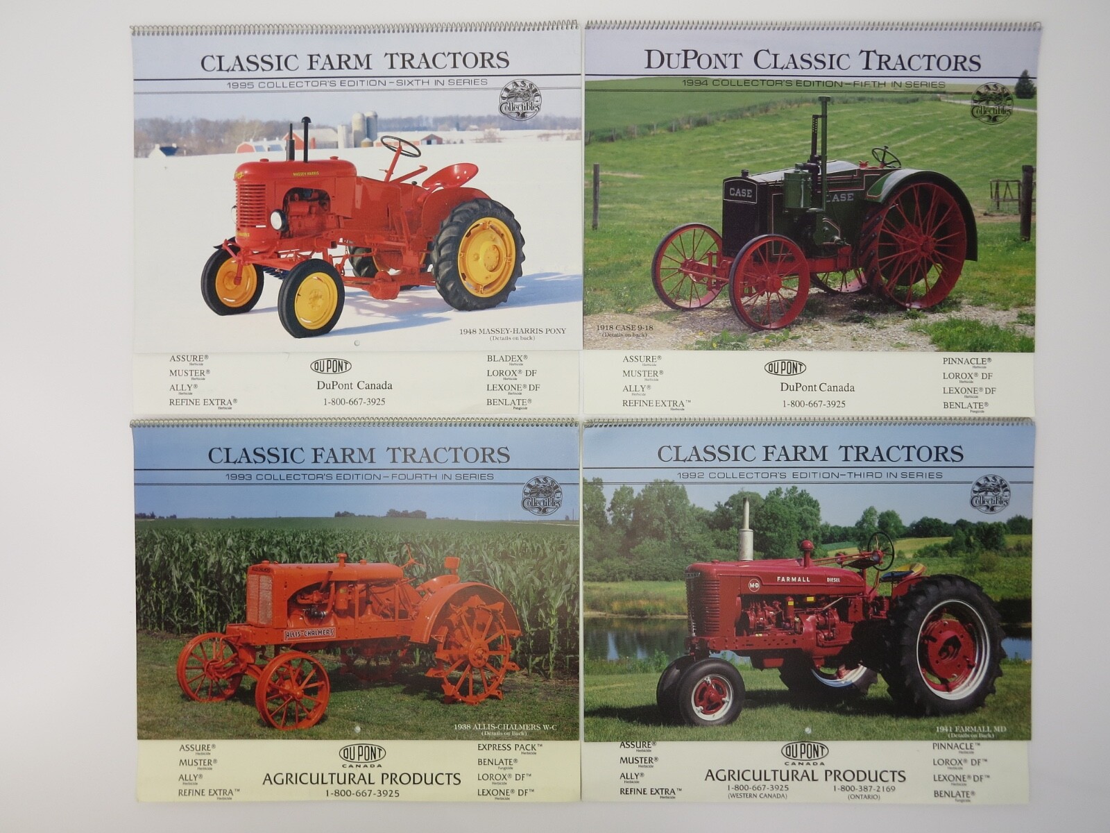 26 Classic Farm Tractors Calendars 3rd-28th Collector&rsquo;s Edition 1992-2017 DuPont