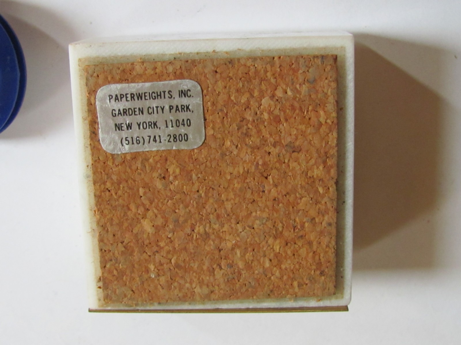 Vtg Interstate Producers Livestock Assoc Member Paperweight & Key Chain Holder