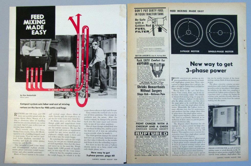 Orig 1959 Farm Article Features Ted Grau, Buena Vista County, Iowa