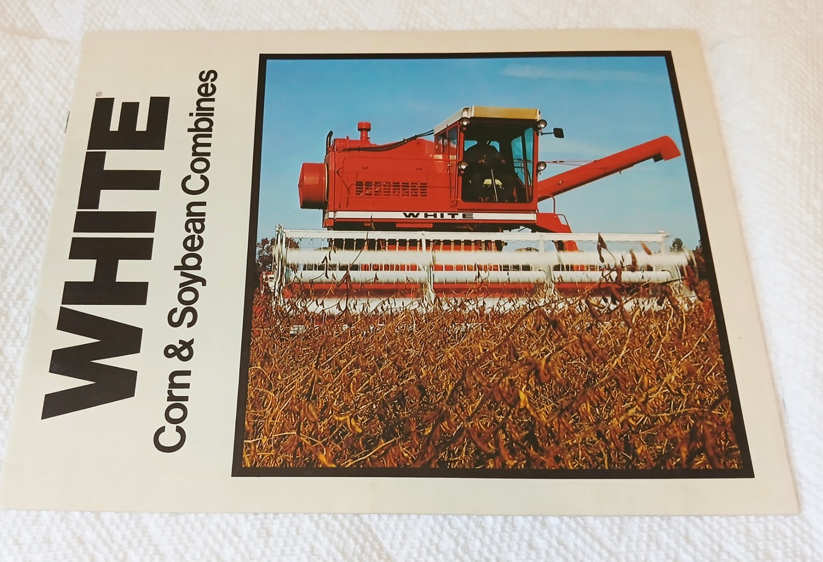 White Corn & Soybean Combines Brochure Sales Literature WFE 7300 8600 8800