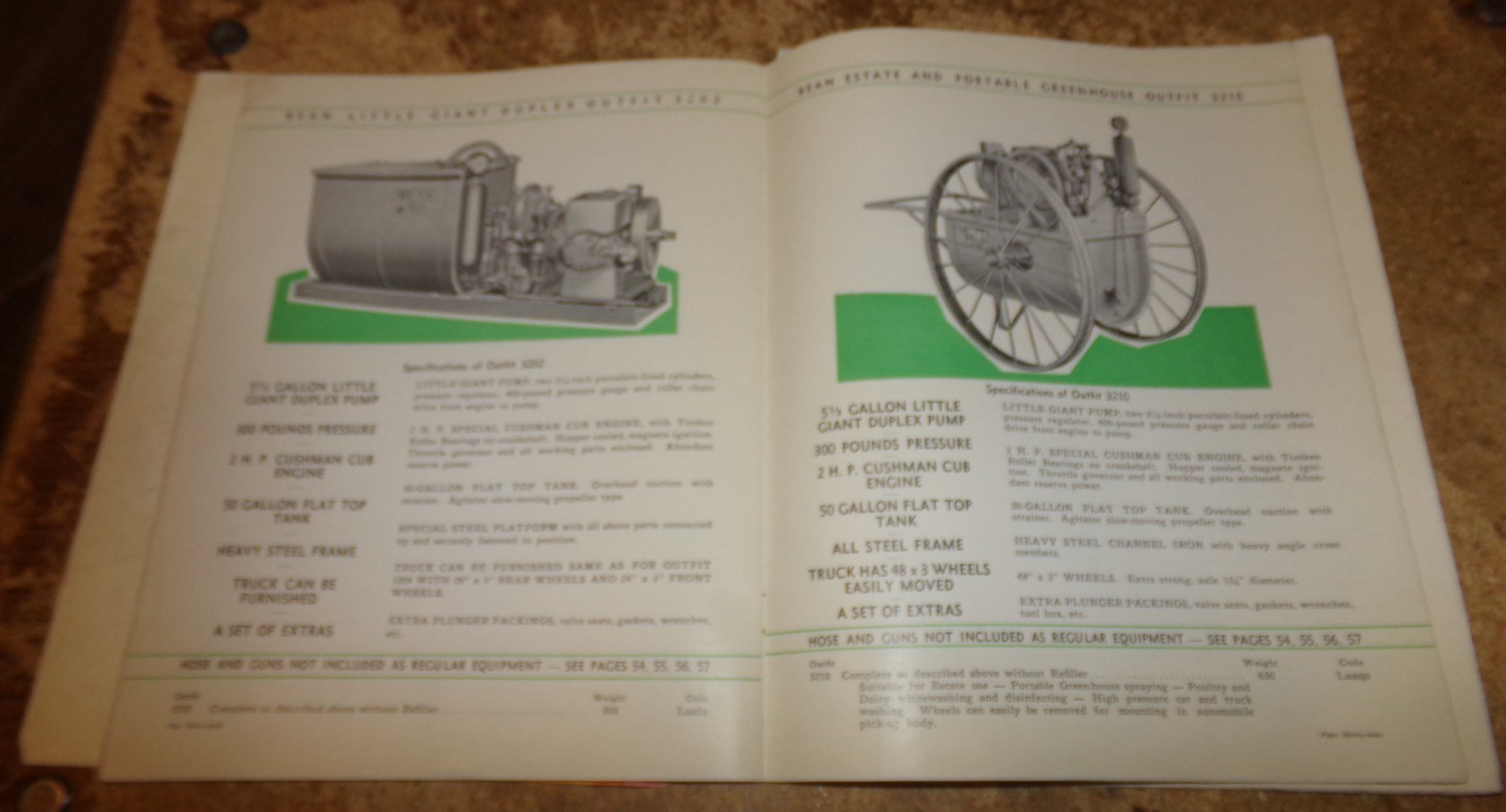 1933 john bean products catalog in good shape used
