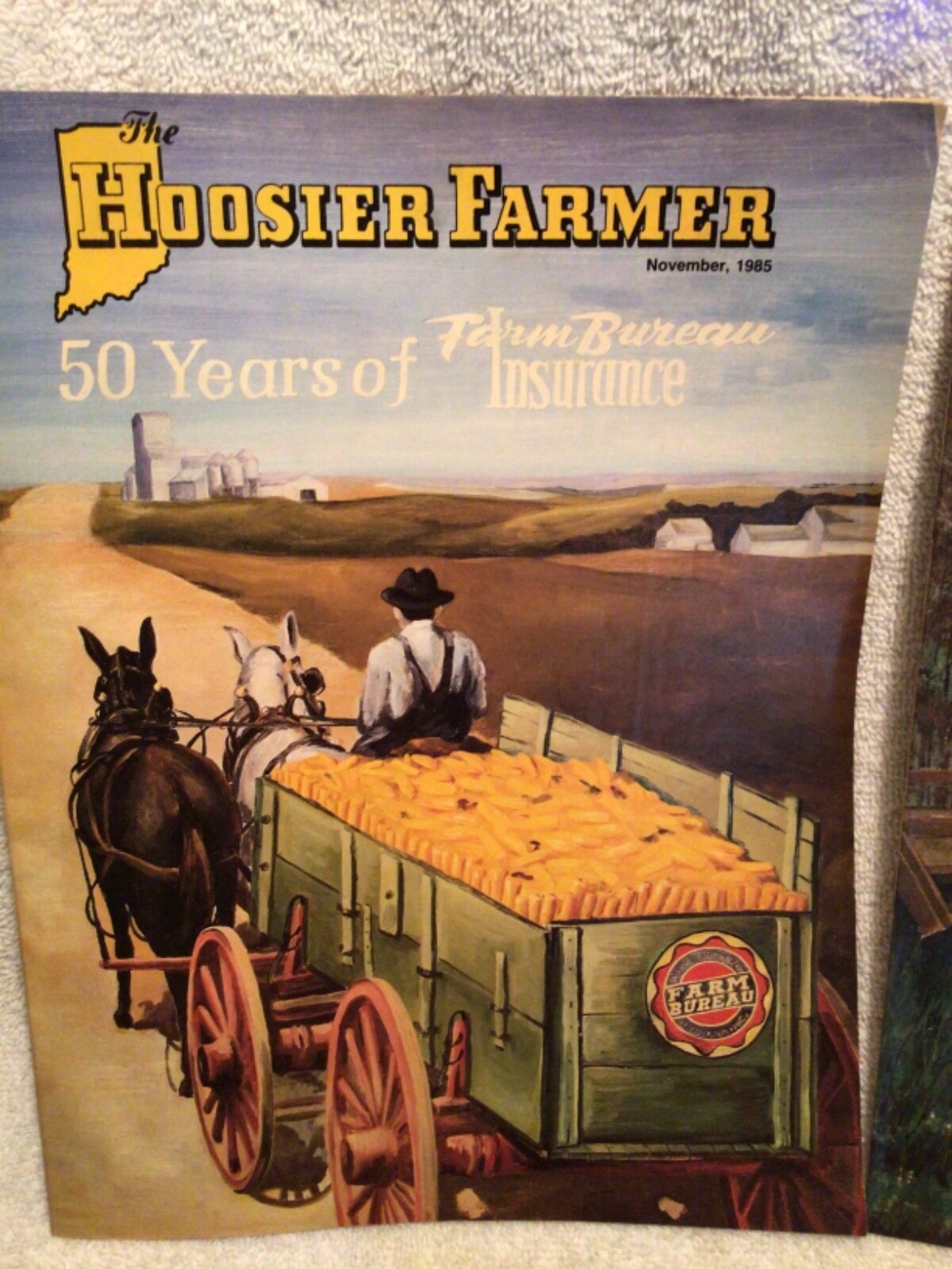 2 Vtg. Hoosier Farmer Magazines 1985 & 1986 With 50 Years Farm Bureau Insurance