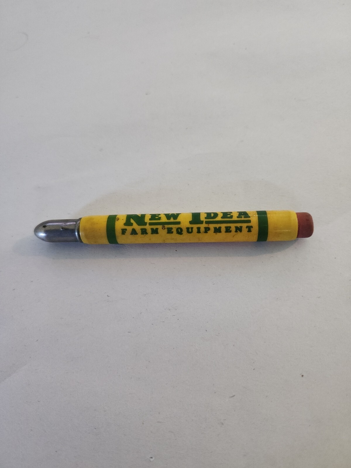 Vtg NEW IDEA FARM EQUIPMENT Advertising Bullet Pencil Martinsville, Illinois A?