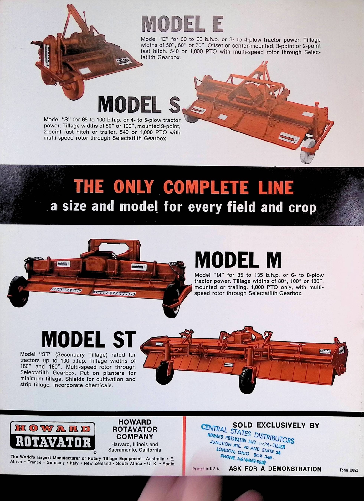 Vintage Farm Brochure Introducing Rota Scene by Howard Rotavator Company