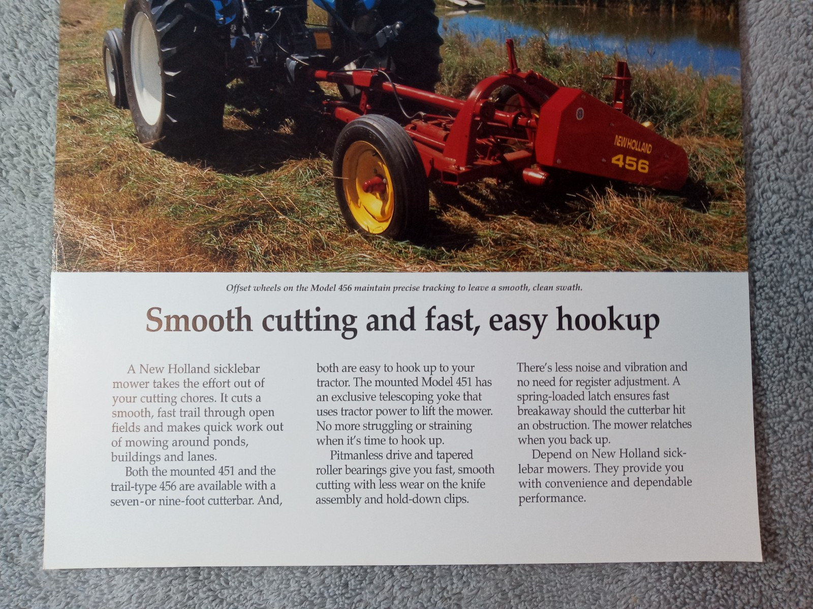 New Holland 451 456 Sicklebar Mower One Page Sales Brochures Lot Of 14