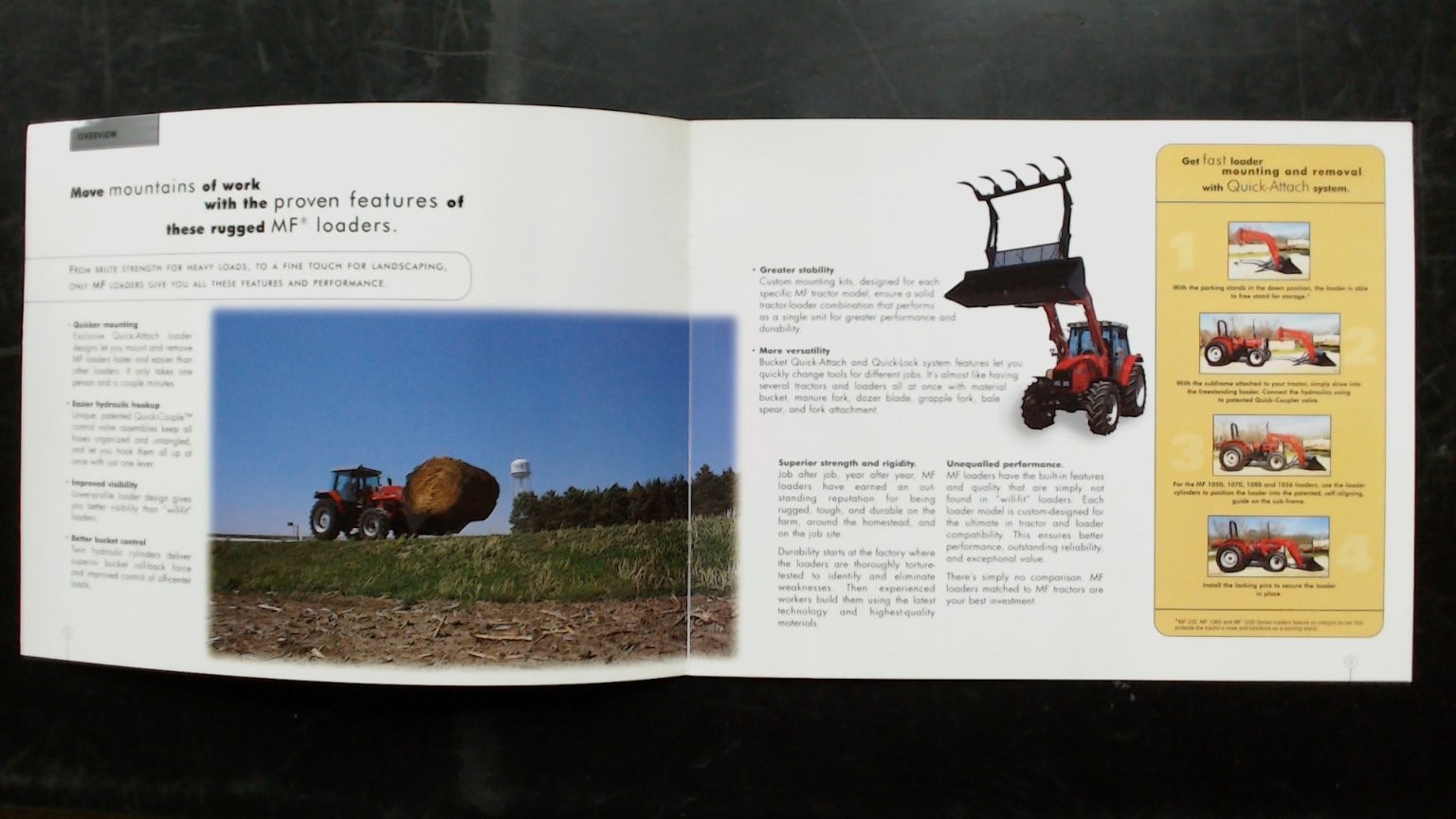 Massey Ferguson MF Loaders Agriculture Brochure Vintage Tractor Loader