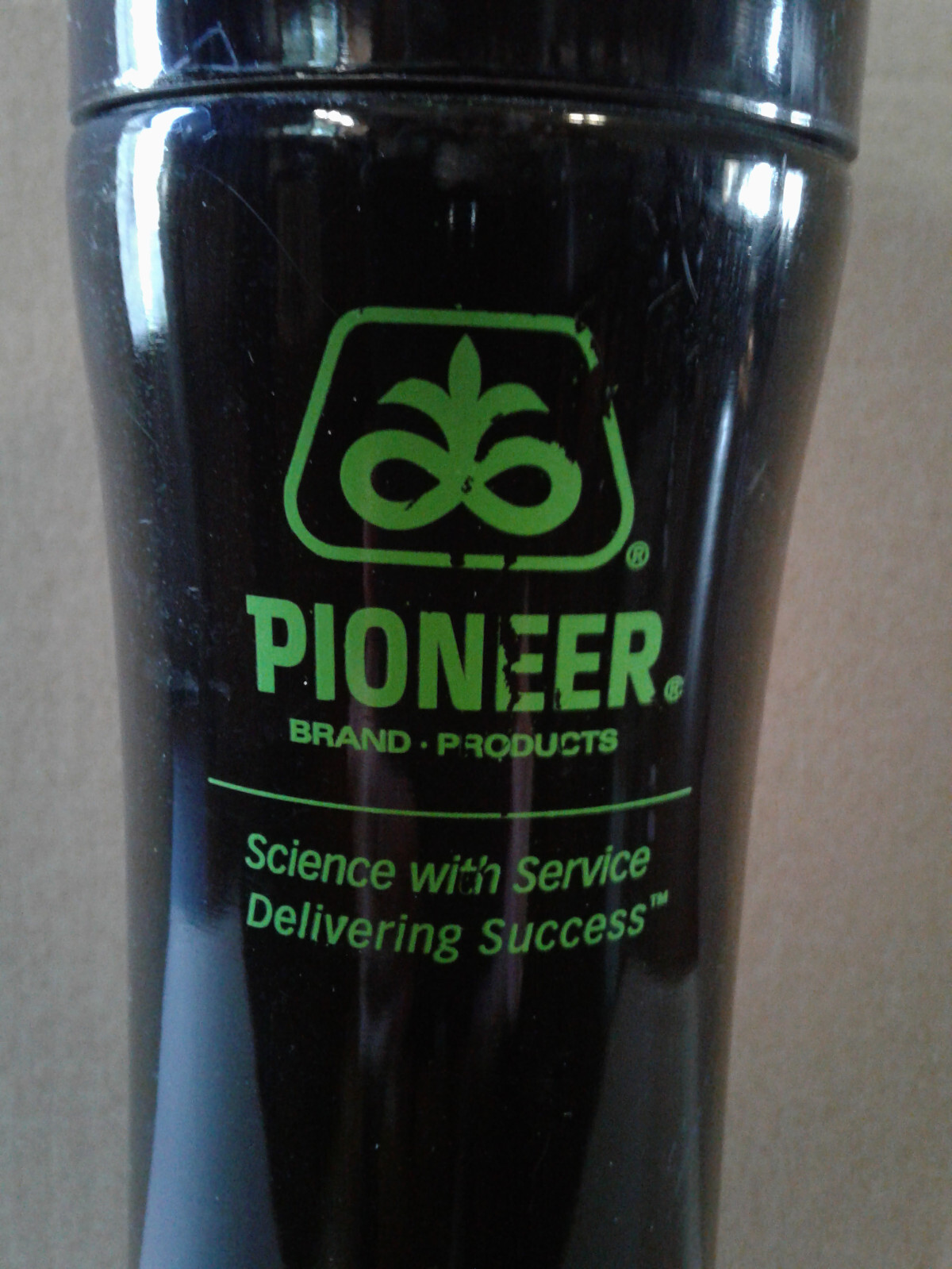 Collectible advertising PIONEER thermos.