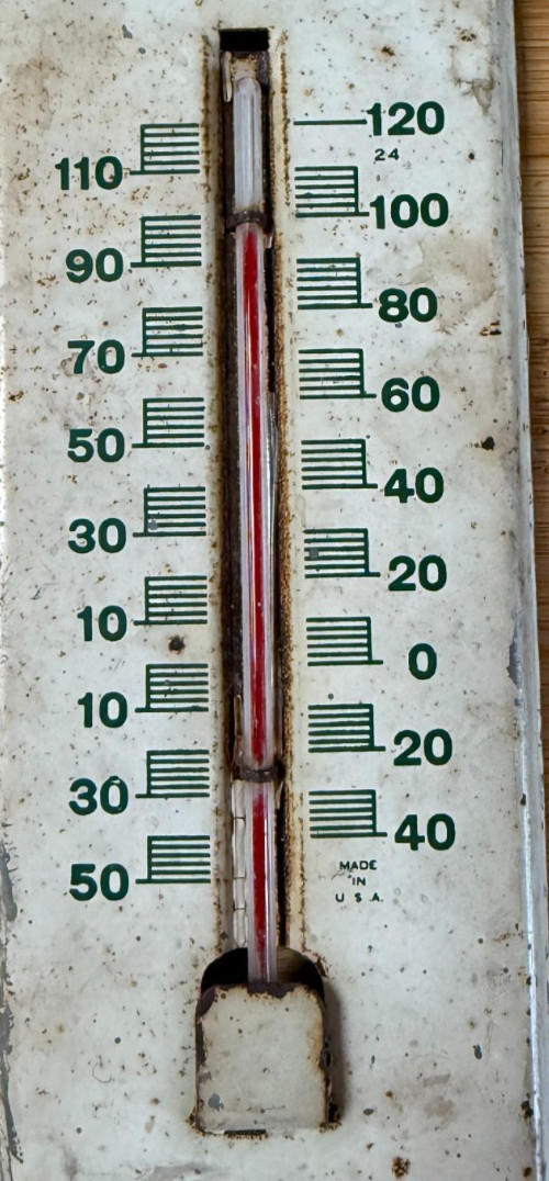 Vintage Baugh’s Premium Plant & Food Soil Builder Wall Thermometer Advertising