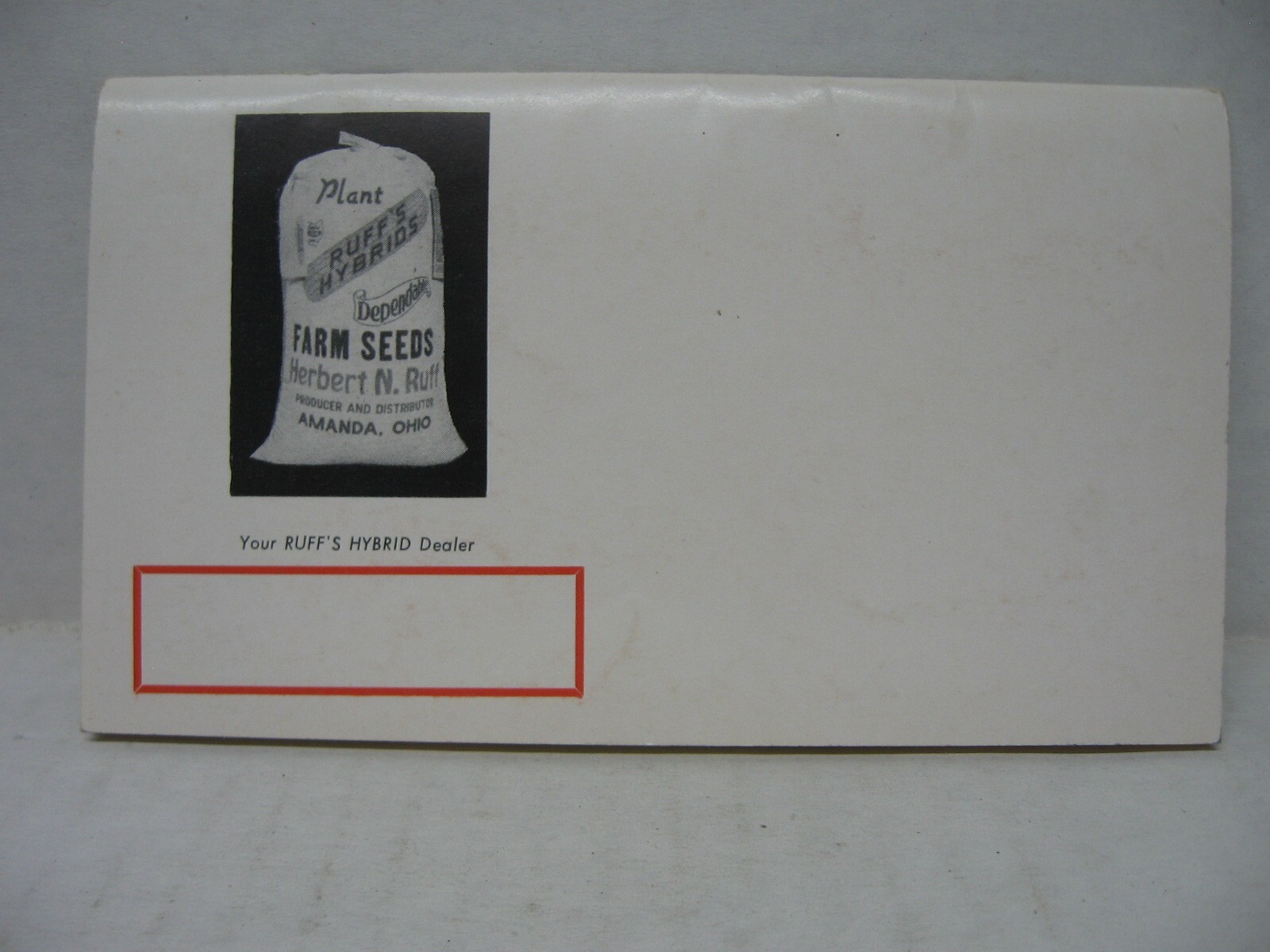 Vintage Ruff&rsquo;s Hybrids Farm Seeds Note Book Amanda OH