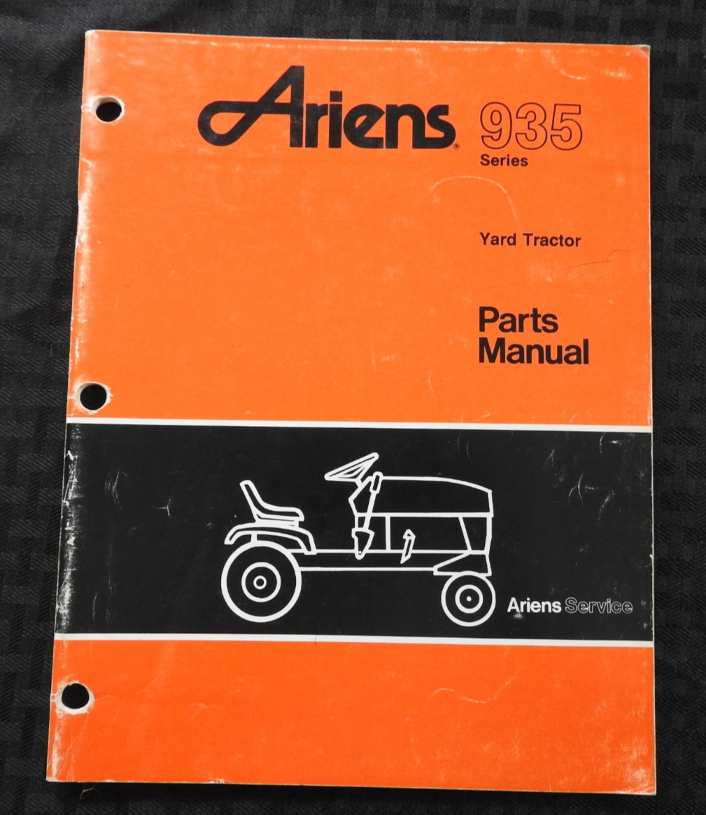 GENUINE ARIENS SIERRA 935 SERIES LAWN TRACTOR PARTS CATALOG MANUAL CLEAN 1990