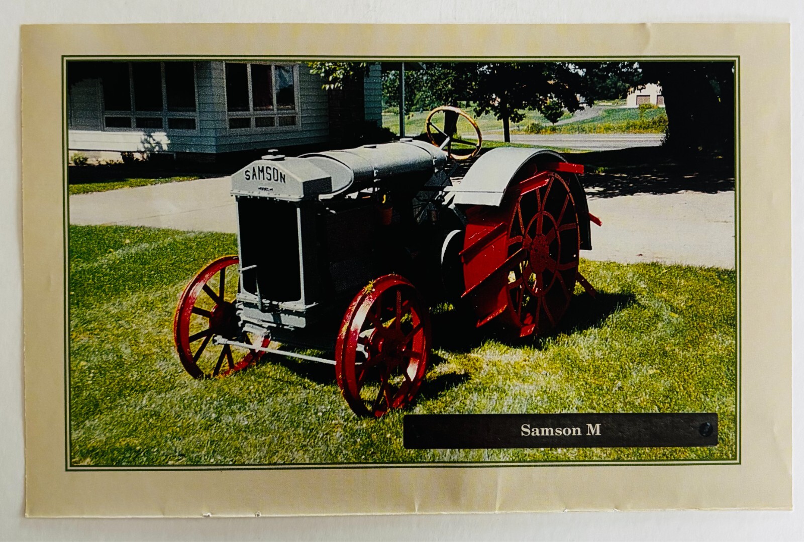 1920 Samson M Antique Tractor 1970-80s Book Print Agriculture Farming C80B