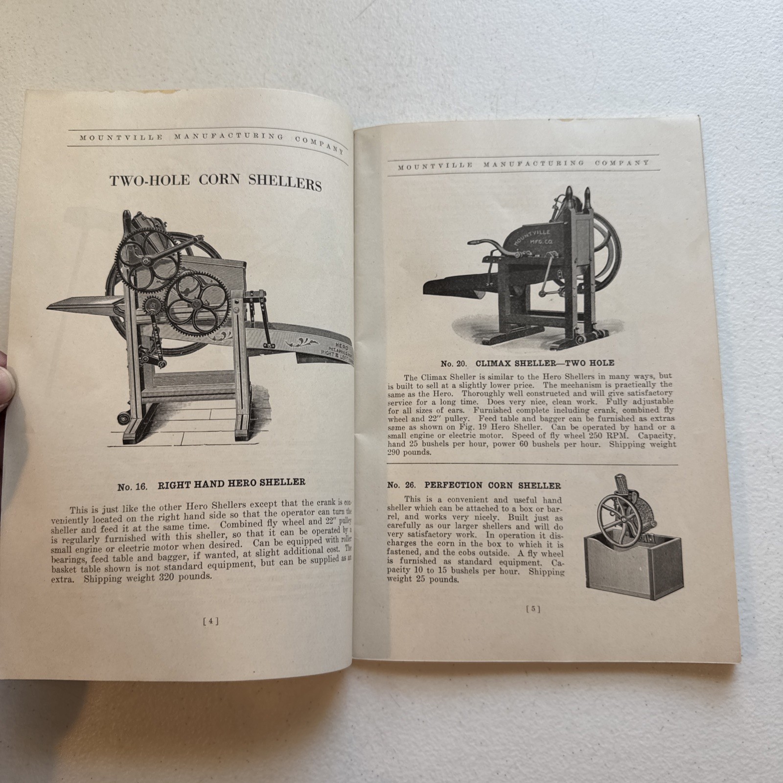 1928 Mountville Manufacturing Company Farm Machinery Catalog No. 7 Lancaster, Pa
