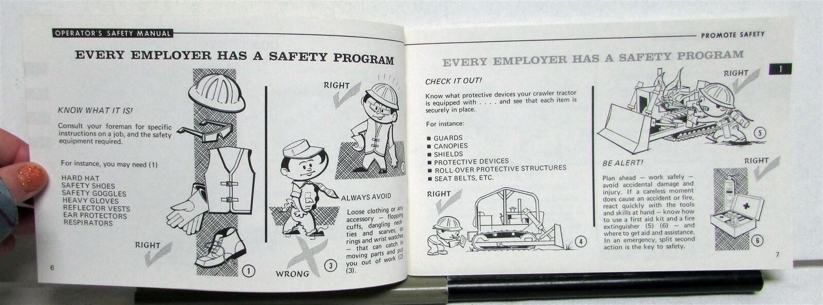 1969 CIMA Crawler Tractor Operating & Maintenance Construction Safety Manual