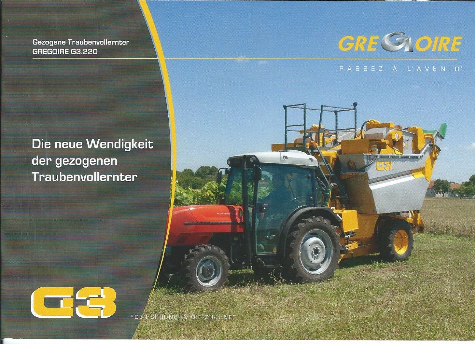 Farm Equipment Brochure – Gregoire – Grape Harvester c2015 GERMAN lang (F7394)