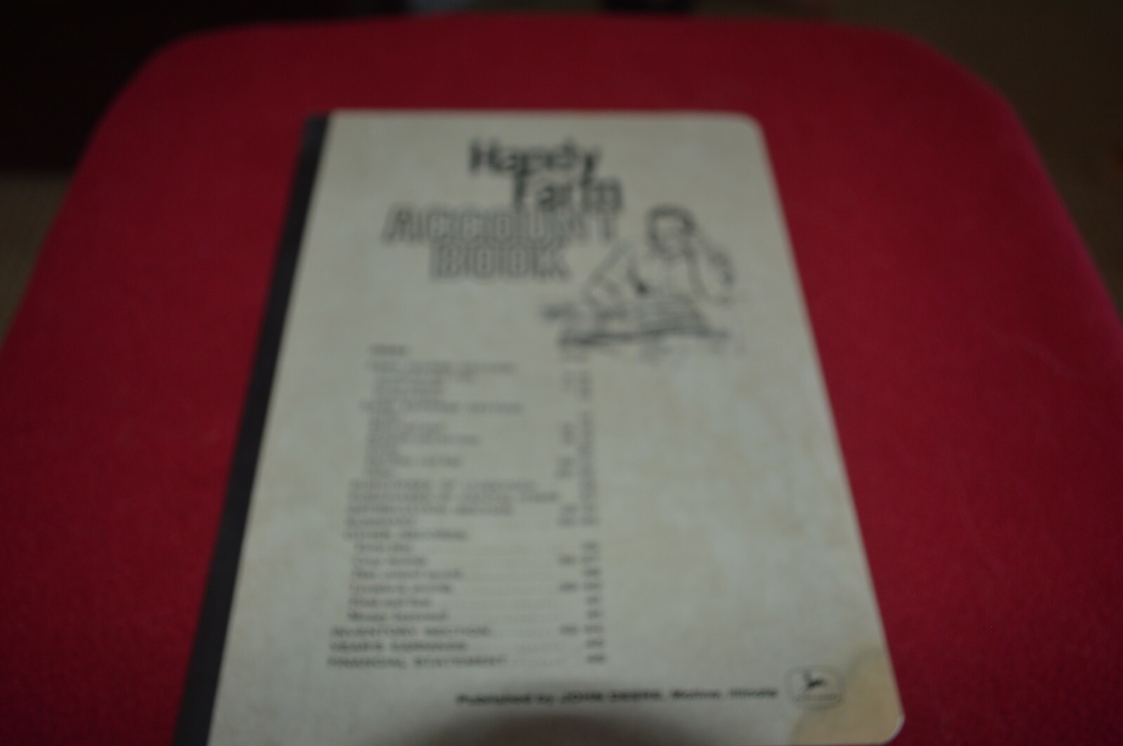 John Deere Handy Farm Account Book For 1962 Unused Brochure FCCA