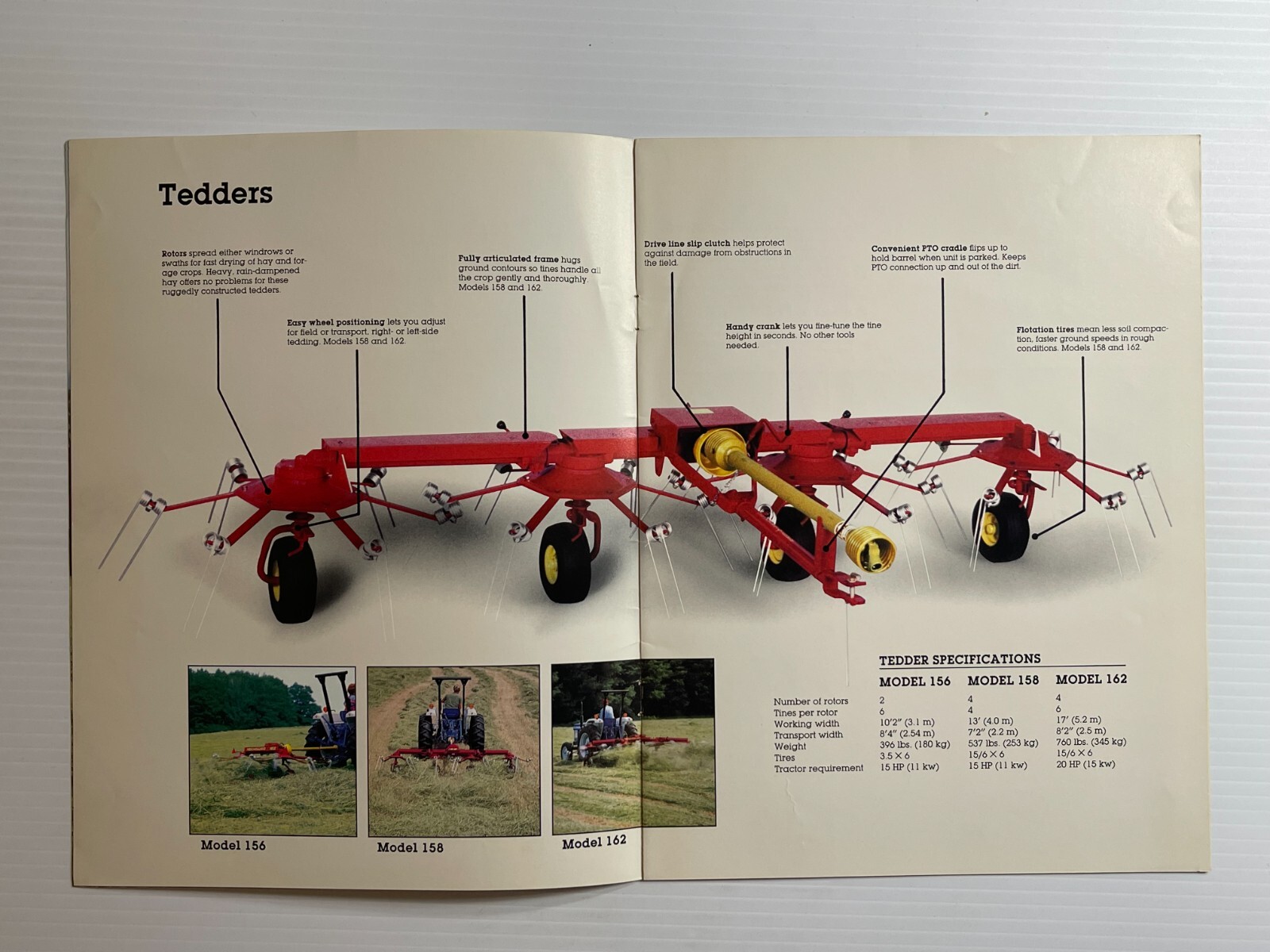 New Holland *156-254* Tedders / Rake Tedder Sales Brochure (Original Brochure)