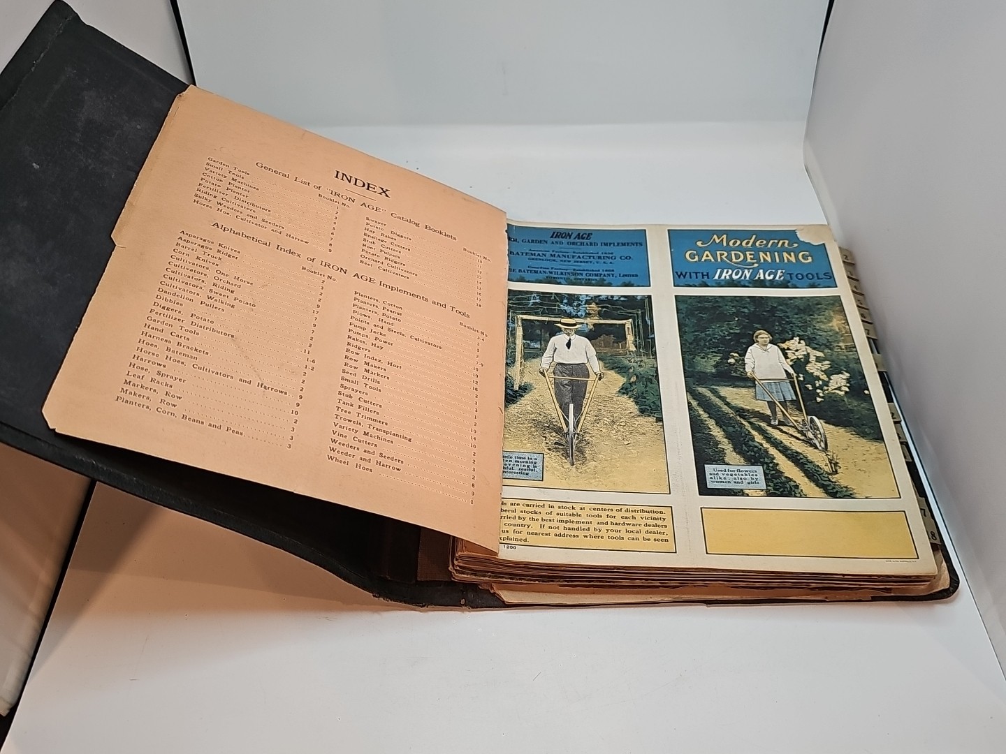 Iron age farm seeder dealer catalog planet jr Grenloch NJ Bateman 1919 20 21