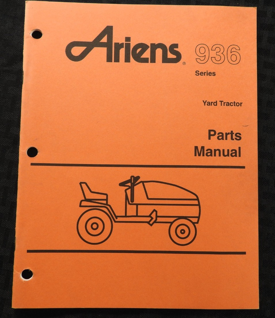 GENUINE ARIENS SIERRA 936 SERIES LAWN TRACTOR PARTS CATALOG MANUAL MINTY 1993