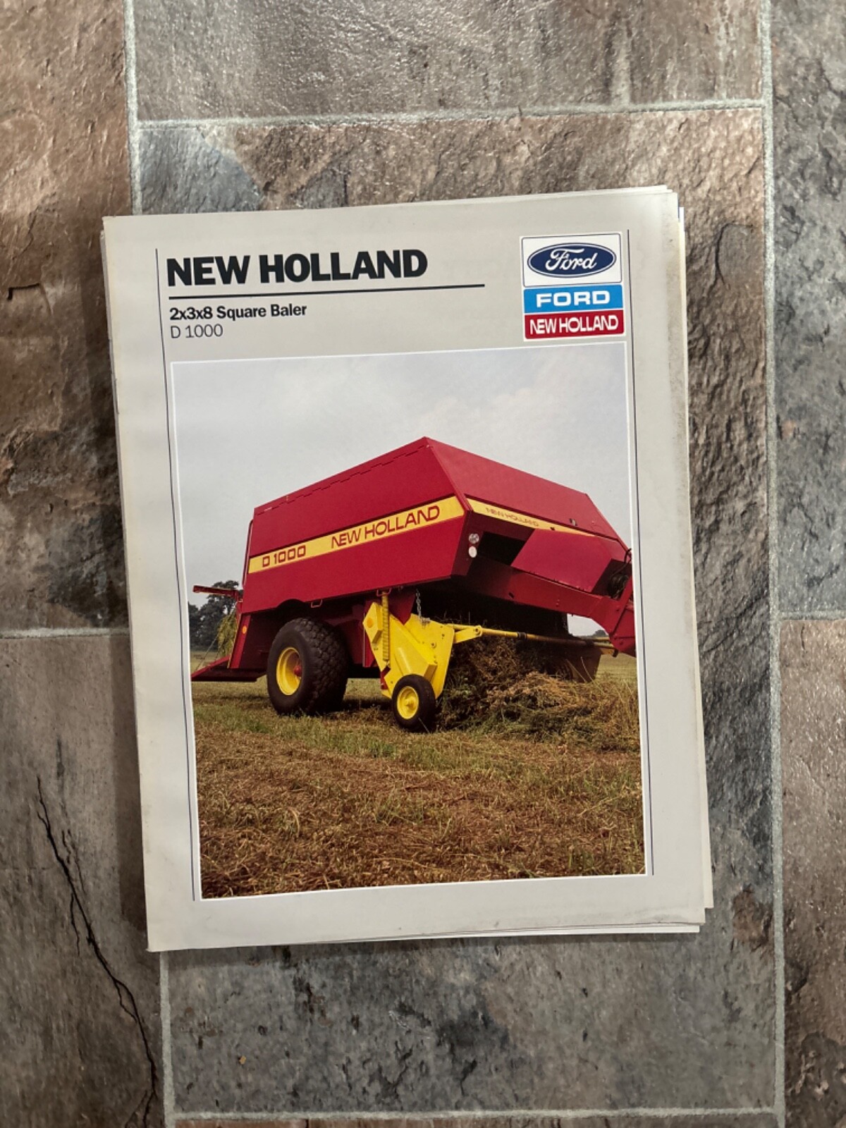 New Holland D1000 2x3x8 Square Baler Sales Brochure 8 Pages