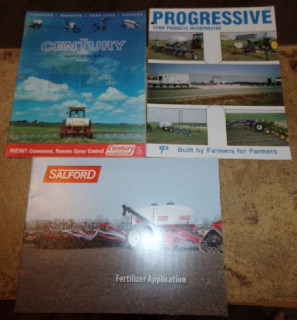 3-lot 1970&rsquo;s-2000&rsquo;s fertilizer + sprayer full-line catalogs nice used