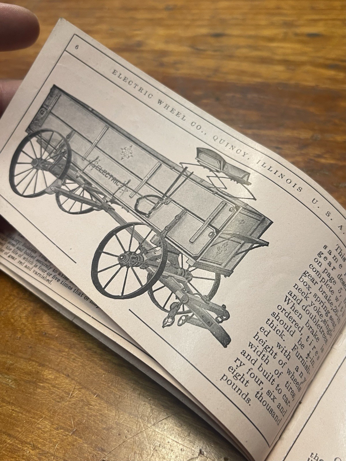 Electric Steel Wheel Co Farm Wagons Quincy IL 1900s Small Catalog Gas Engine