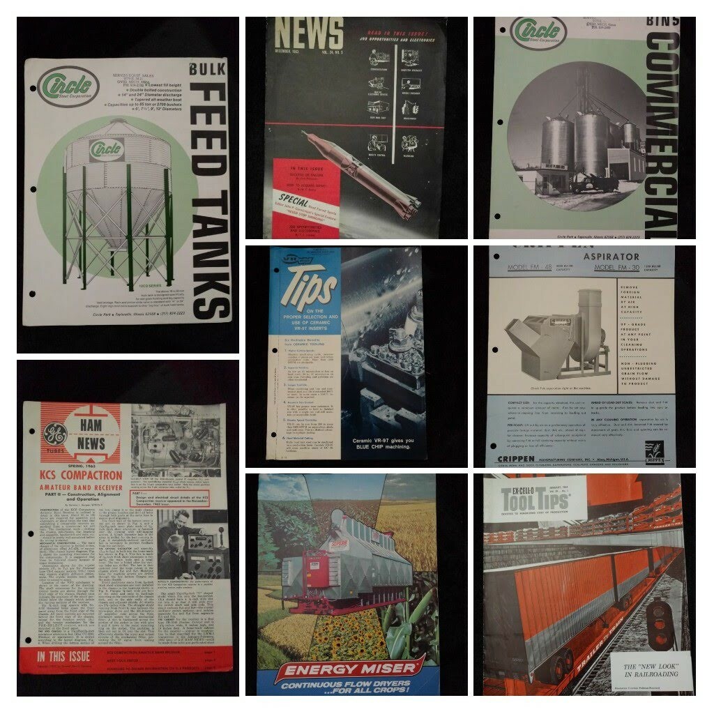 1960&rsquo;s Farm,Manufacturing,Electronics,Ham Radio Pamphlets  8 pcs  Lot #135