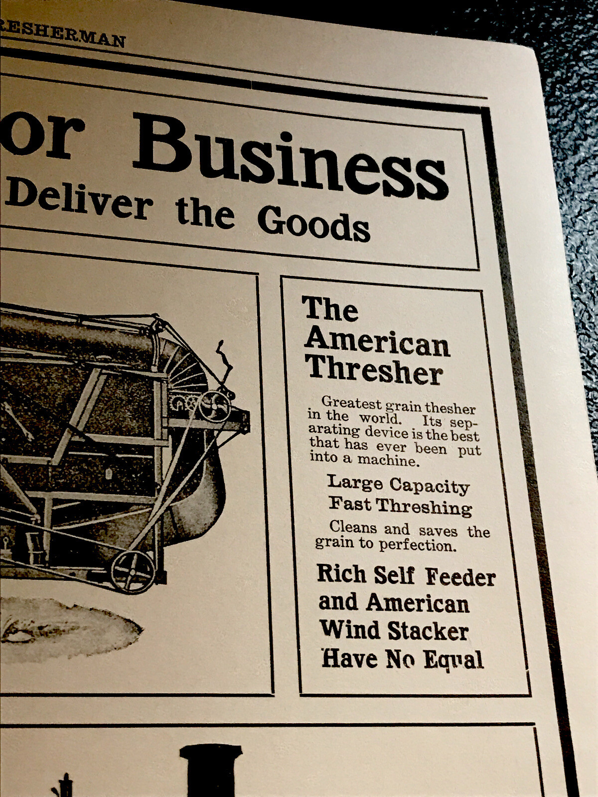 1905 Aultman Engine & Thresher Farm Implements Advertising – Canton – Ohio