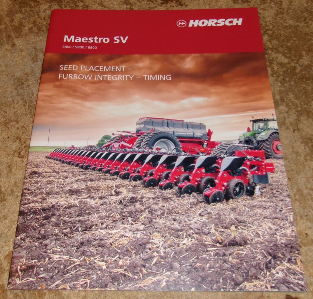 vintage horsch maestro SV planters brochure in nice shape used