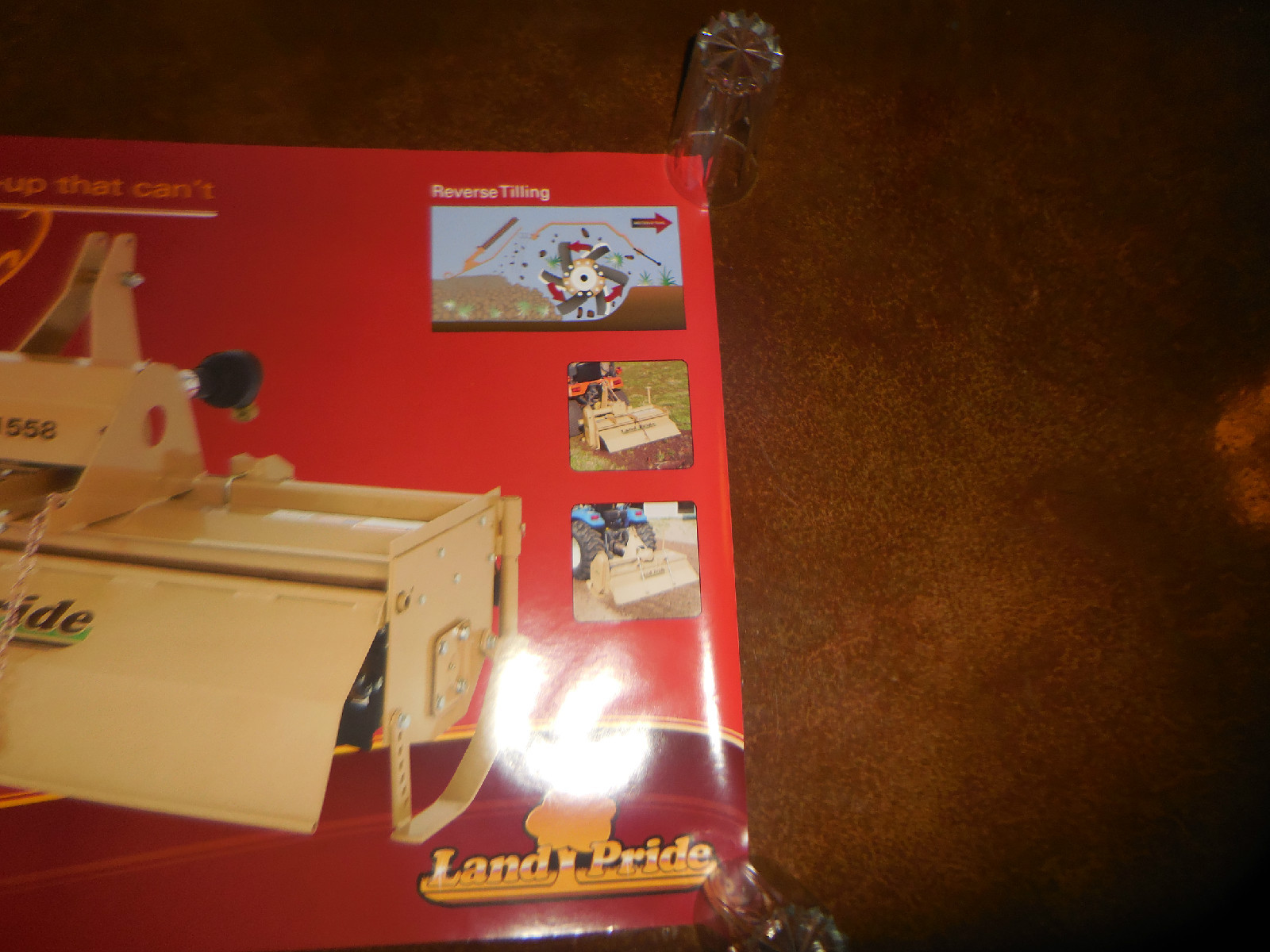 Original Land Pride Dealer Sales Poster Rotary Tiller RTR 1558 24&Prime; X 36&Prime; NOS
