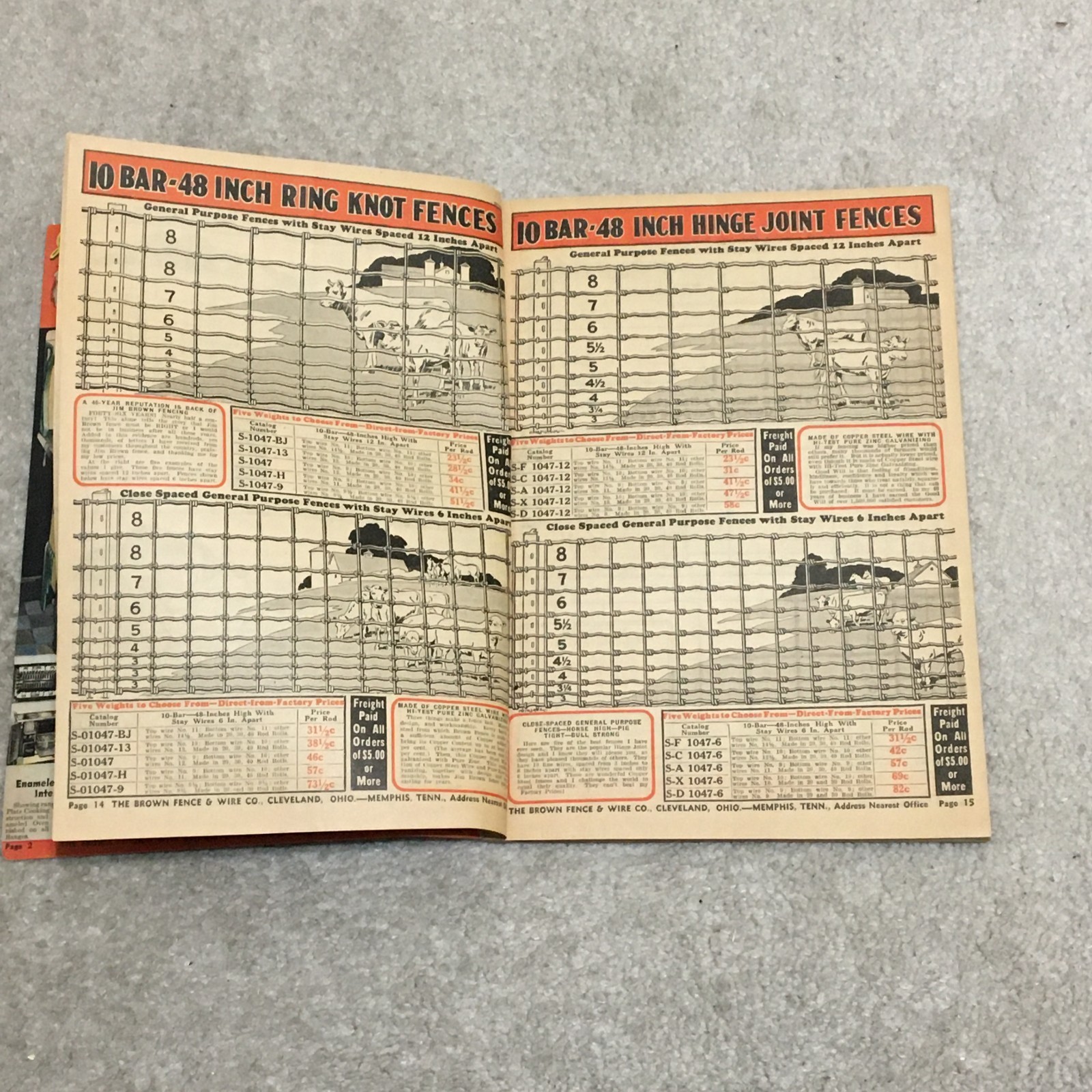Vntg 1935 Jim Brown&rsquo;s Bargain Book Catalog, Tools Fence Heater Range Paint Roof