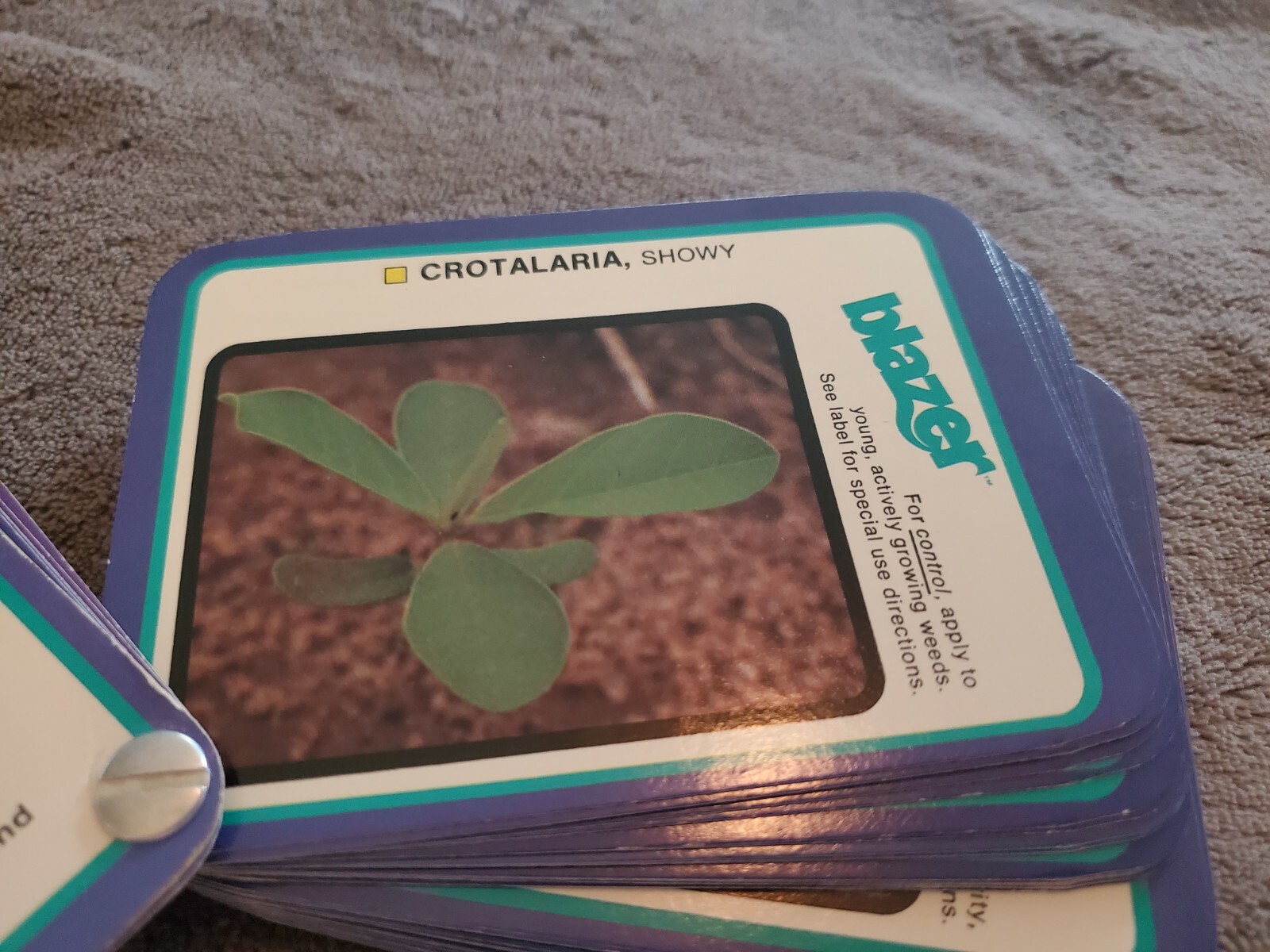 VTG BLAZER HERBICIDE Optimum Control Pocket Guide & IA UNIVERSITY Pesticide Key