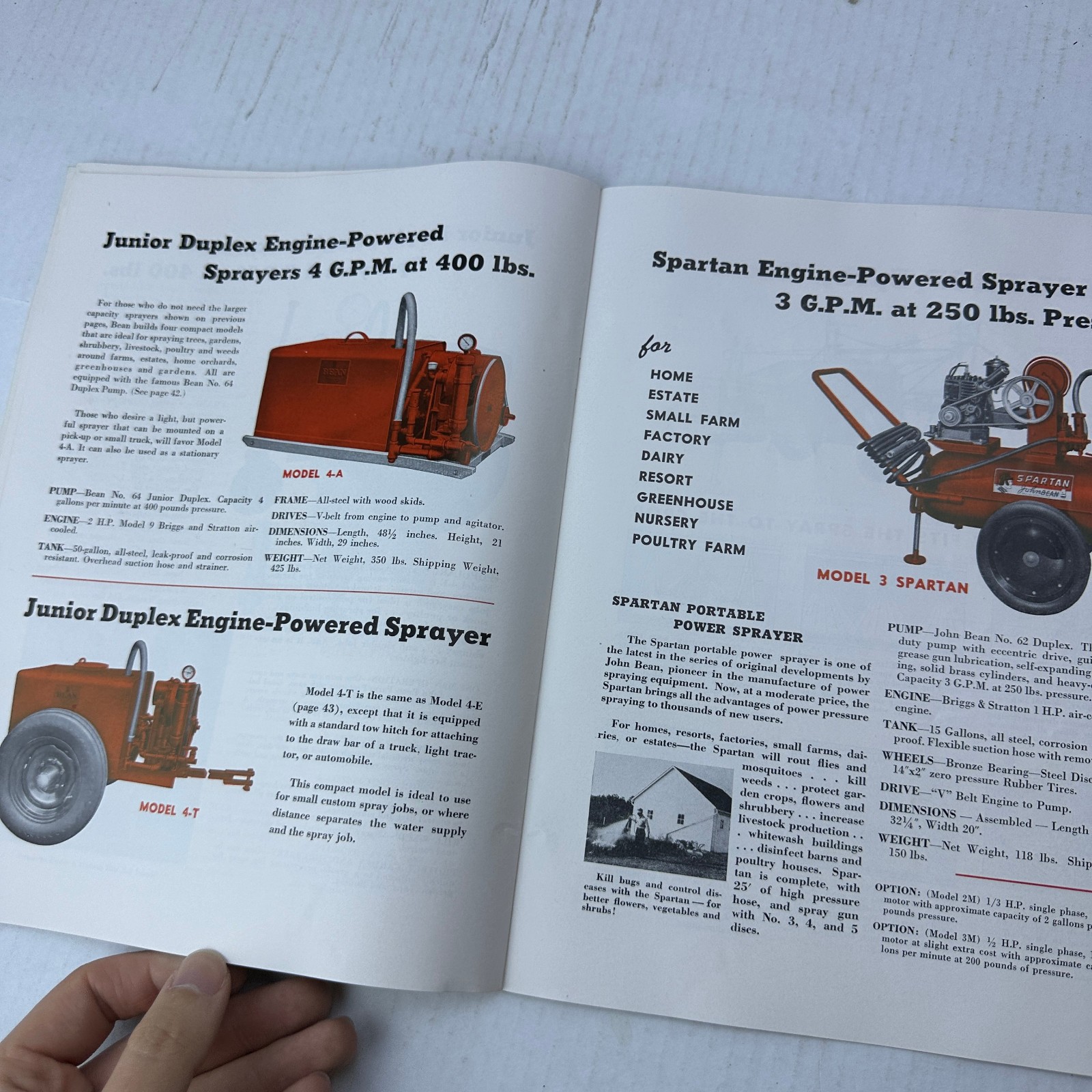 John Bean Sprayers FMC Food Machinery Corporation Catalog Lansing Michigan